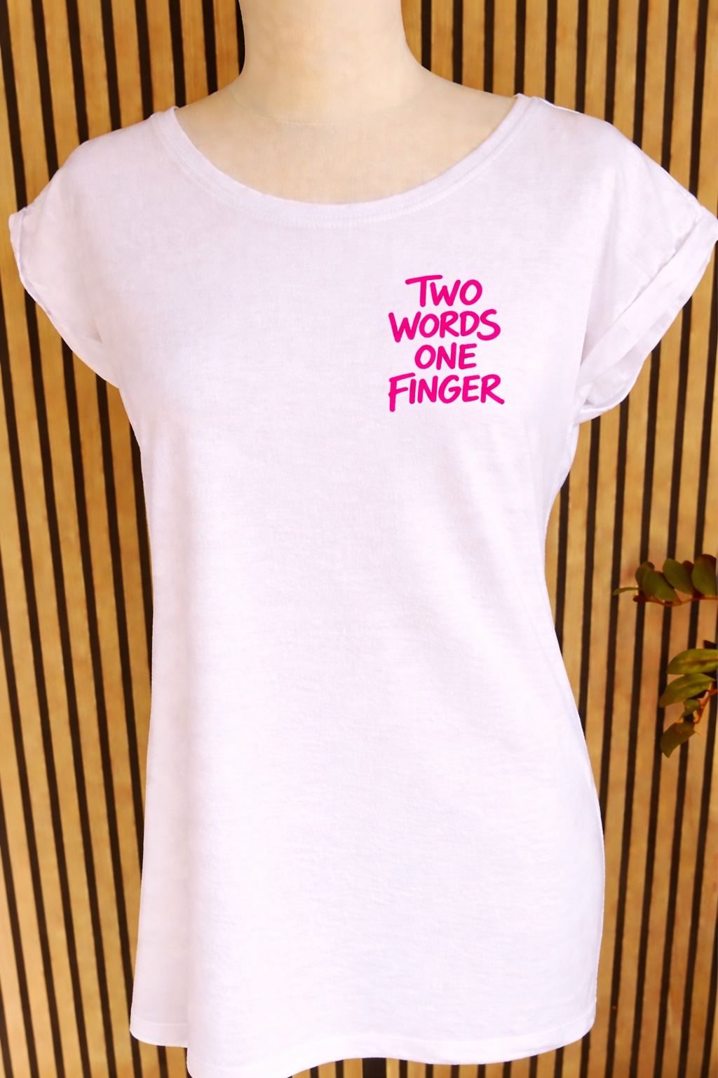 Two Words - One Finger