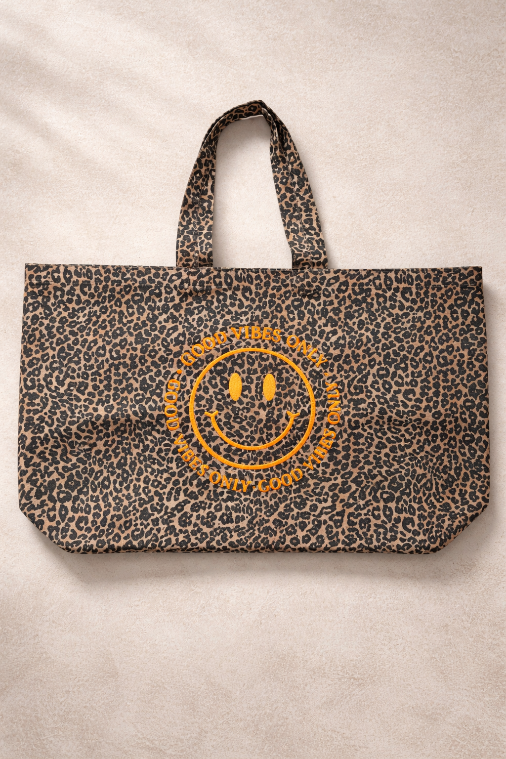 Leo Shopper Good Vibes Only - Stilvoller Einkaufstasche für positive Energie
