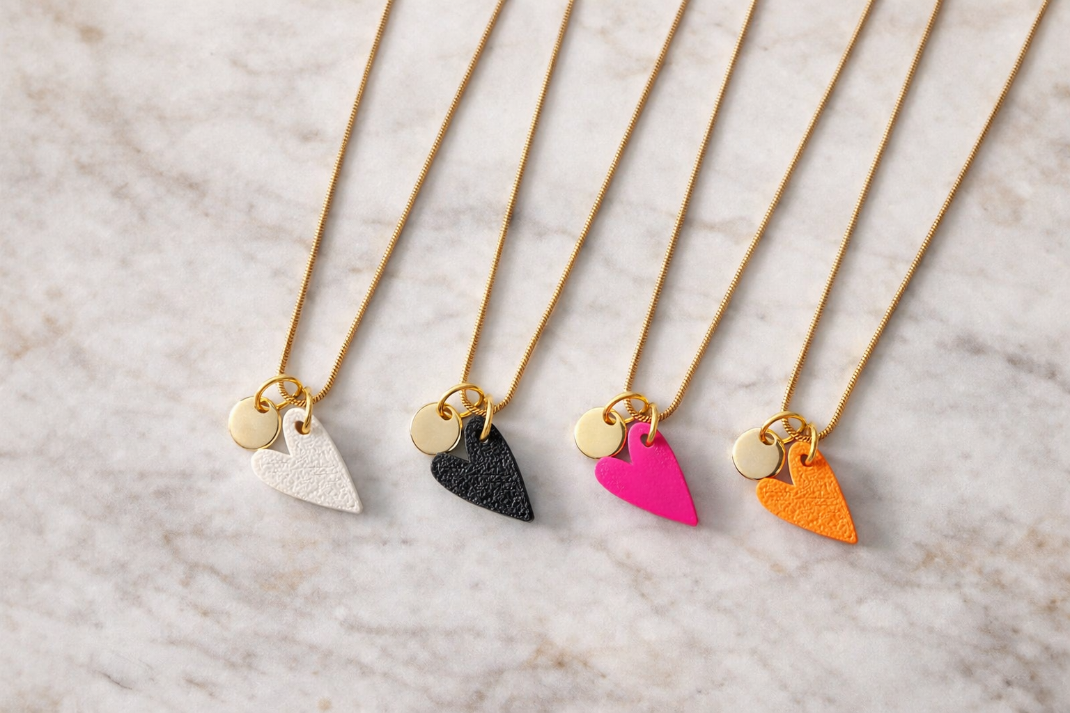 Neon Heart Necklace - Meva Design