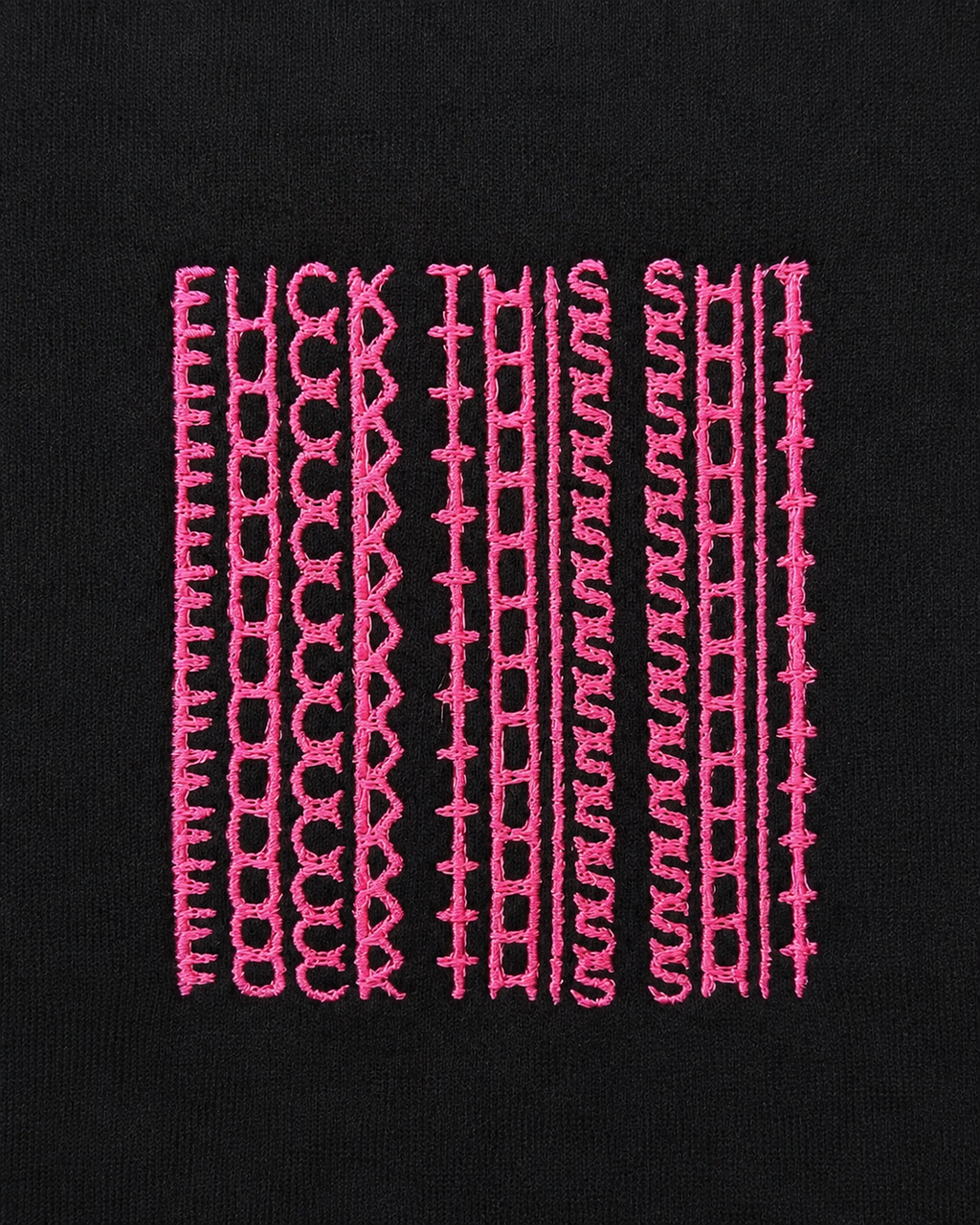 „FUCK THIS SHIT“ Hoodie – Schwarz/Pink