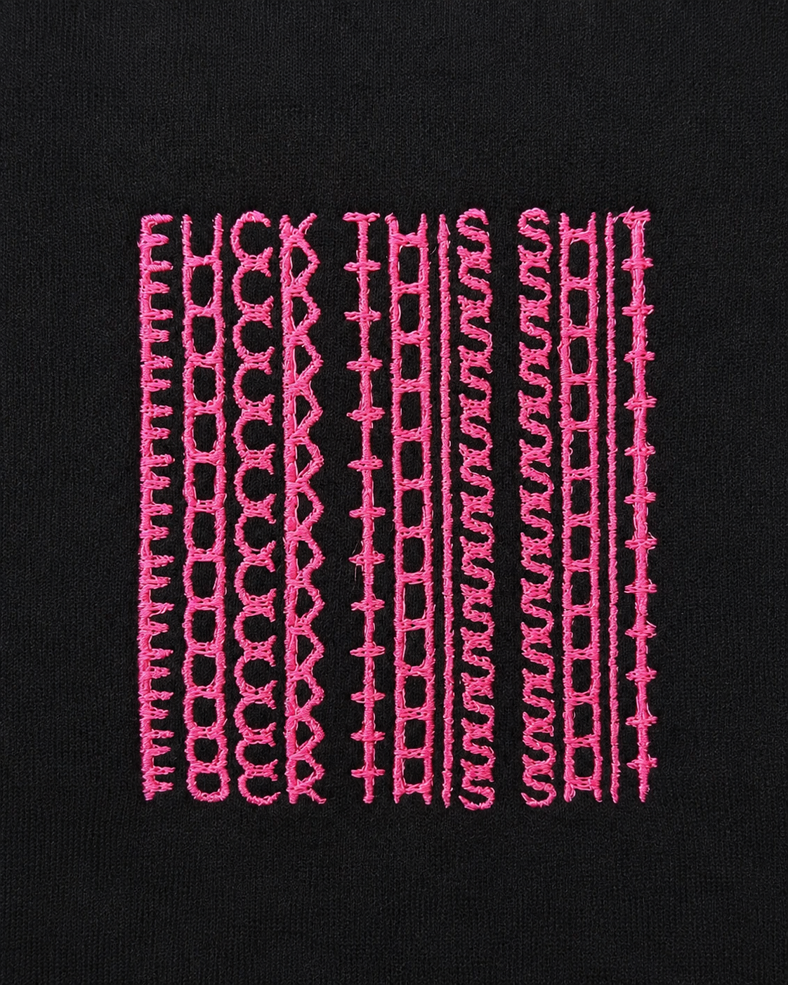 „FUCK THIS SHIT“ Hoodie – Schwarz/Pink